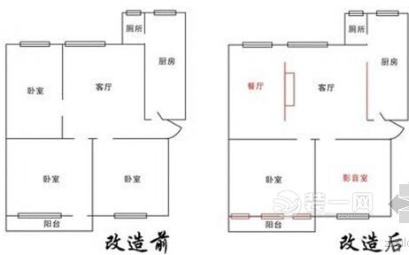 旧房改造装修平面设计图